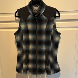 Panhandle Western Plaid Sleeveless Vest